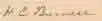 Signature de Henry Cornelius Burnett