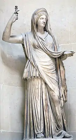 « Héra Campana », copie romaine d'un original hellénistique, IIe siècle, musée du Louvre
