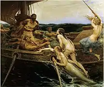 Herbert Draper, Ulysse et les Sirènes, 1909