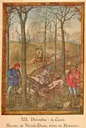 Livre d'heures de Notre Dame ou Hennessy, mois de décembre.