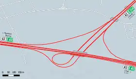 Schéma de l'Échangeur d'Heverlee