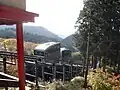 Le Hikosan Kaen Slope car, système de monorail de Kane-no-torii au Hikosan-jingū, ouvert en 2005.