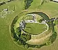 Hillfort de Old Salisbury Age du Fer, 400 avant notre ère. Avec bancs et fossés autour de la colline.