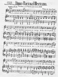 Image illustrative de l’article Hymne national mexicain