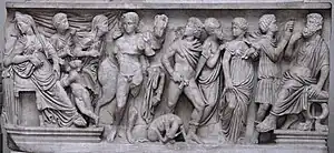 Phèdre et Hippolytevers 290 EC. Louvre