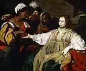 Nicolas Régnier, vers 1626, 127&nbsp;×&nbsp;150&nbsp;cm, musée du Louvre
