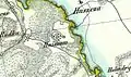 Hniszów sur la carte D. G. Reymann (environ moitié du XIXe&nbsp;siècle).