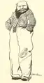 Caricature d'Hollitzer par lui-même.