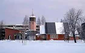 La cathédrale de la Sainte-Trinité d'Oulu en janvier 2010.