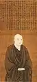 Portrait de Hosokawa Takakuni, commandant militaire le plus puissant de Ashikaga Yoshiharu. 1543. Couleur sur soie. 54,8 x 25,2 cm. Tōrin-in (temple Zen) Kyoto