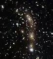 MACSJ0416.1-2403 vu par le télescope spatial Hubble dans l'initiative du Hubble Frontier Fields.