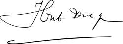 Signature de Hubert Maga