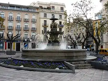 Enrique Blondeau, Fontaine des Muses&nbsp;(es) (1855), Huesca.
