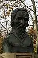 Buste du parc Miguel Servet à Huesca par Blanca Marchán.