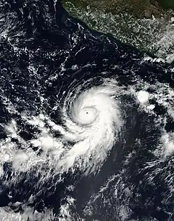 L'ouragan Sergio, le 15 novembre 2006 vers 17h25 UTC