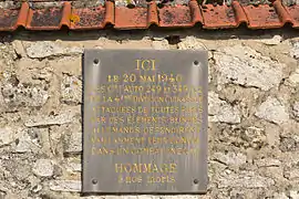 Plaque de la 4e&nbsp;division cuirassée.