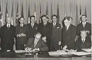 Signature de la CIRCB en 1946