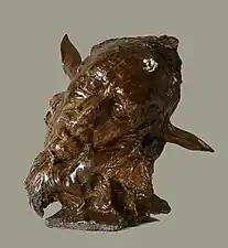 Jean-Joseph Carriès, Tête de faune (fin du XIXe siècle).