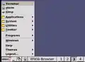Le menu démarrage IceWM ressemble à celui de Windows 95.