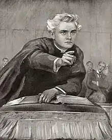 Campbell prêchant avant 1903