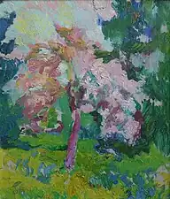 Pommier en fleur, no&nbsp;53 du catalogue des œuvres.