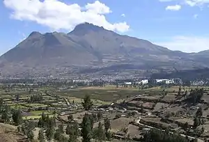 L'Imbabura depuis le sud-est en 2004.