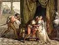 Paolo et Francesca surpris par Gianciotto de Joseph Anton Koch (1805-1810).