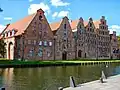 Grenier à sel de Lübeck a servi de décor à la maison d'Orlock à Wisborg