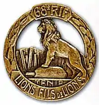 Insigne du 68e RIF.