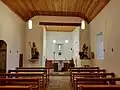 Intérieur de la chapelle de Sévaz.