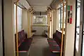 Intérieur de la rame. L'intercirculation n'était pas possible.