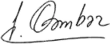Signature de Issa Gambarİsa Yunis oğlu Qəmbər