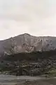 Face nord du Bláhnúkur, avec le Laugahraun au premier plan.