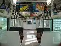 Intérieur d'une voiture E531 avec sièges transversaux