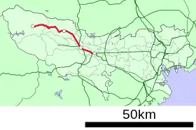 Voir la carte de la ligne.