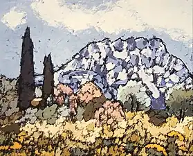 La Brêche aux Moines (1992). (50&nbsp;×&nbsp;61&nbsp;cm)