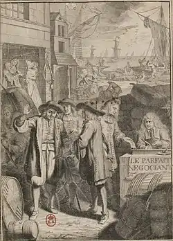Frontispice du Parfait Negociant, 1675 (1re éd.)