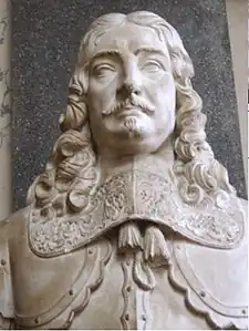 Buste de Jacques de Rougé, marquis du Plessis-Bellière, galerie des Batailles du château de Versailles.
