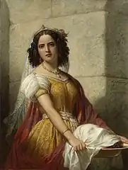 Salomé avec la tête de saint Jean le Baptiste, Jan Adam Kruseman, c. 1861, Rijksmuseum Amsterdam.