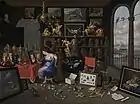 Un Cabinet d'art avec Vénus à la toilette, par Jan van Kessel (1626), Staatliche Kunsthalle Karlsruhe