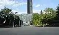 Allée centrale du jardin Atlantique.