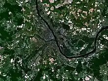 Carte satellite