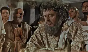 Le dieu Zeus (Niall MacGinnis).
