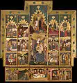Retable de la Vierge, par Pere ou Jaume Serra, entre 1367 et 1381 (musée national d'Art de Catalogne, Barcelone).