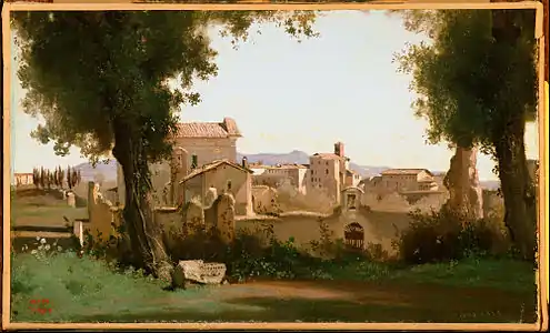 Vue depuis les jardins Farnèse, 1826The Phillips Collection, Washington.