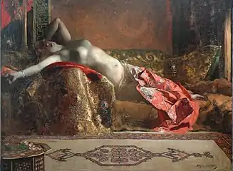 Odalisque allongée (1870), Benjamin-Constant