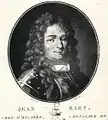 Jean Barth, chef d'escadre, chevalier de Saint-Louis. Gravure du XVIIIe&nbsp;siècle.