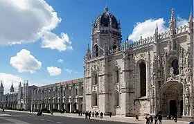 Extérieur du Monastère des Hiéronymites à Lisbonne