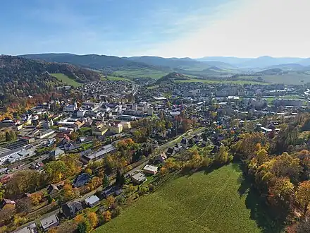 Jeseník : vue générale.