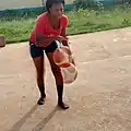 Basketteuse à l'UAC.